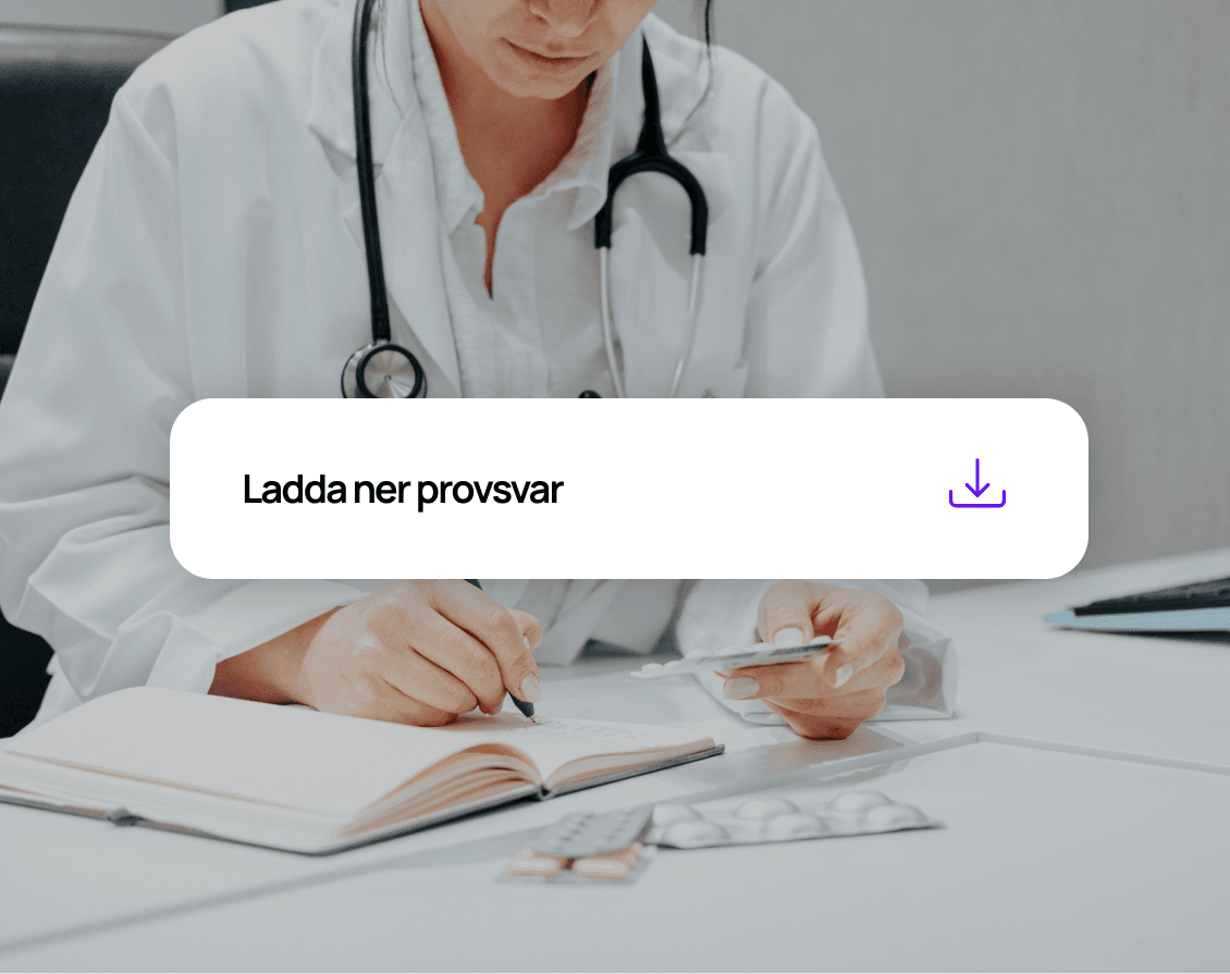 Dela dina provsvar med din läkare