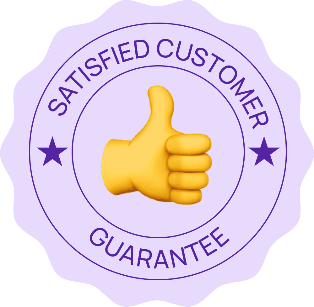 With us you are always safe with our satisfied customer guarantee!